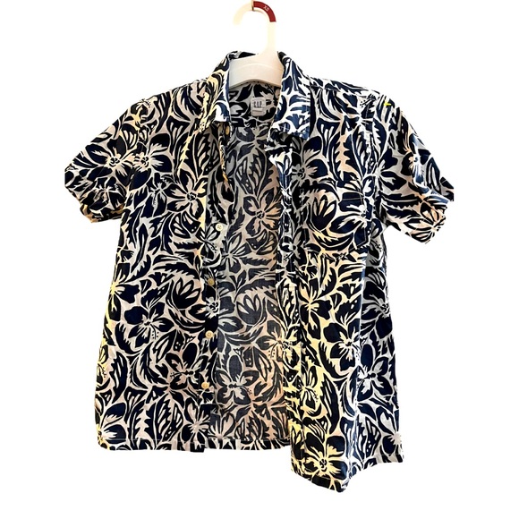 Gap denim boys tropical shirt size 8-9y old - Picture 2 of 7